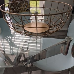 Structube Gold Wire Bowl